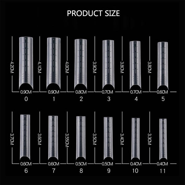 Dual System Nail Form- Long Curve C - 120pc