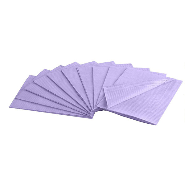 Dental Bibs Lavender  13"x18"  - Pack of 125